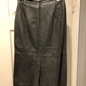 DIJON Leather Skirt